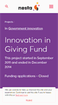 Mobile Screenshot of giving.nesta.org.uk